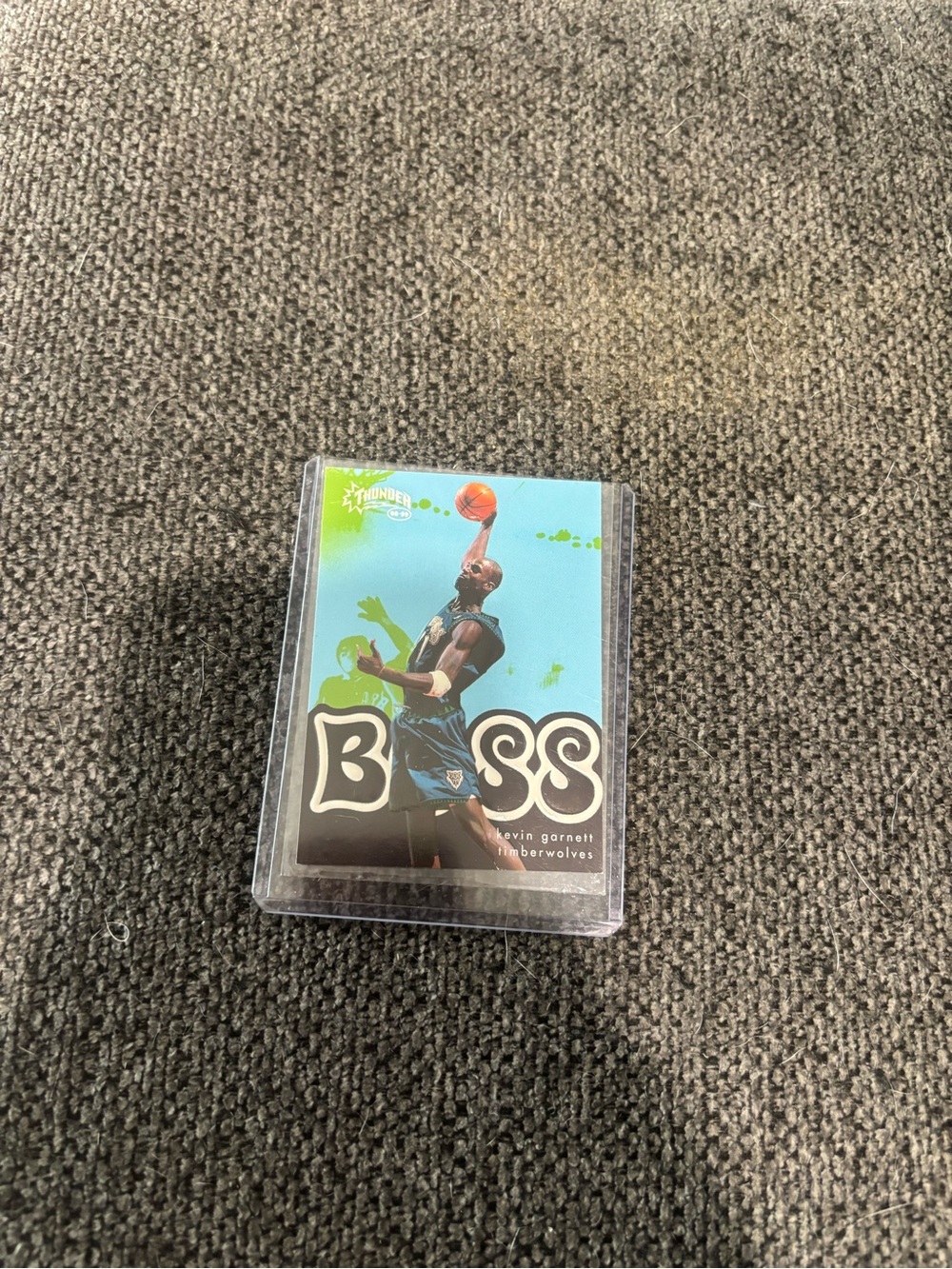 Boss Kevin Garnett Timberwolves Basketball Trading Card Clear Protective Case